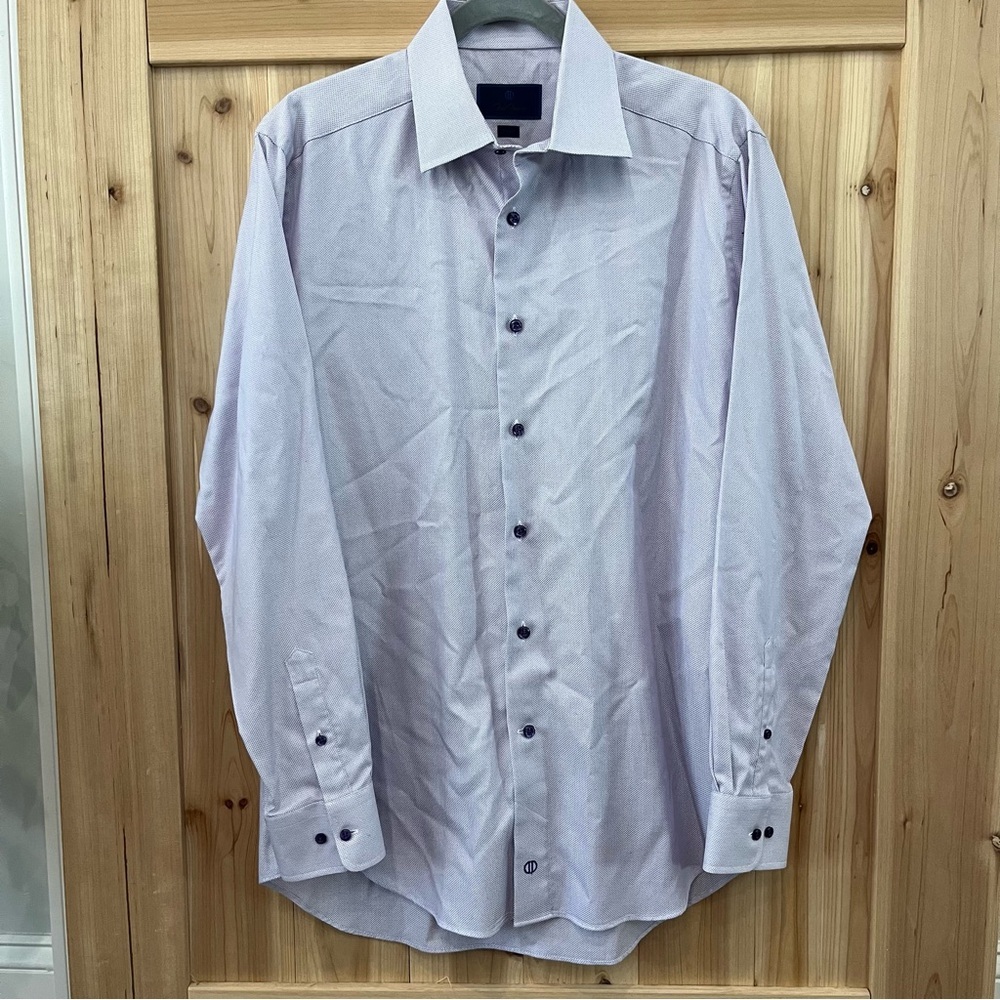 David Donahue Light Purple Dress Shirt